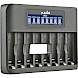 Jupio lader voor 8 batterijen AA/AAA